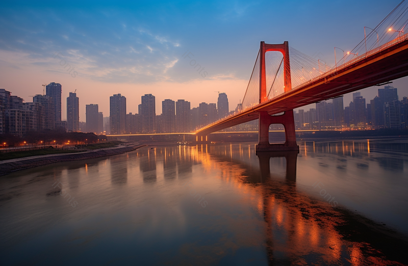 现代都市繁华大桥灯光夜景特写全景,高清,摄影图,摄影图片,图片大全,摄影图免费下载